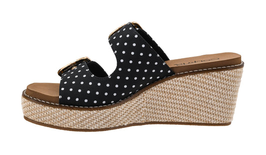 Corkys Footwear Womens 2.5-inch Manifest Wedge - Featuring Two Straps with Adjustable Buckles, Corkys Signature EVA Insoles for All-Day Comfort, and a Wrapped Outsole