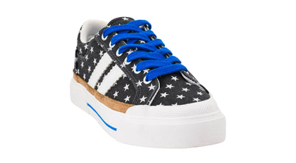 Corkys Footwear Hey Girl Womens Thats Her Fashion Sneaker - Featuring Two Stripes on The Side, Cushioned Insoles for All Day Wear, and A Lace-Up Design