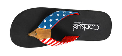 Corkys Footwear Women’s Liberty Flip Flop – Cushioned EVA Sandal with a 1.25-Inch Heel, Soft Thong Straps, Lightweight Comfort, and Effortlessly Stylish Design