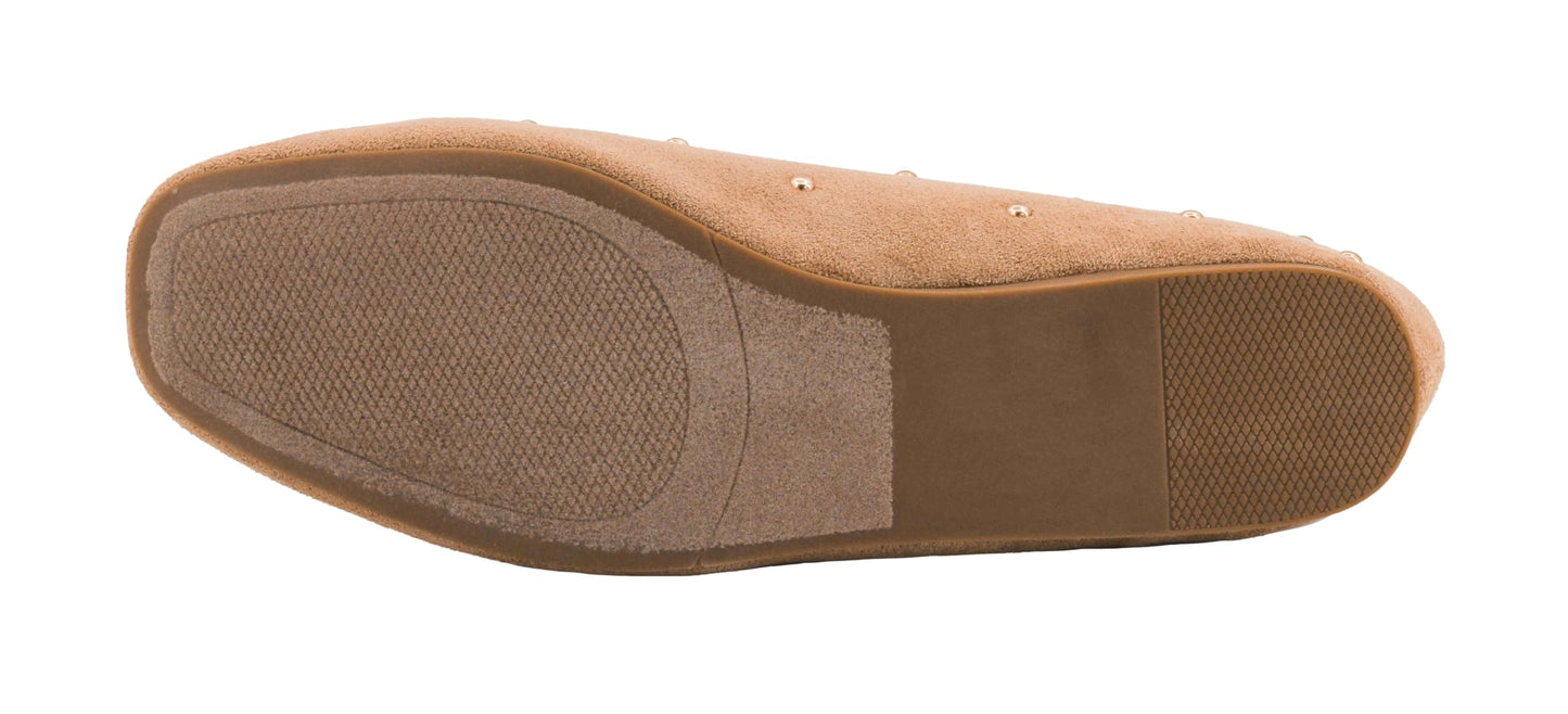 Corkys Footwear Hey Girl Womens Dont Be Rude Studded Ballet Flat - Featuring A Padded Insole for All Day Wear, Studs Along The Upper, and A Rounded Toe for A Polished Look