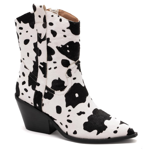 Corkys Footwear Women's Lainey Cow Print Booties
