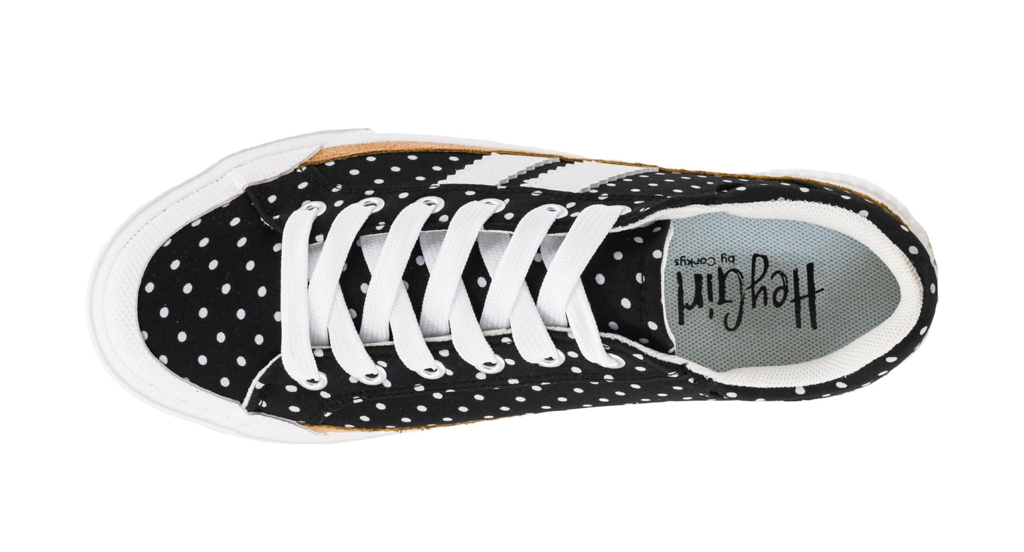 Corkys Footwear Hey Girl Womens Thats Her Fashion Sneaker - Featuring Two Stripes on The Side, Cushioned Insoles for All Day Wear, and A Lace-Up Design