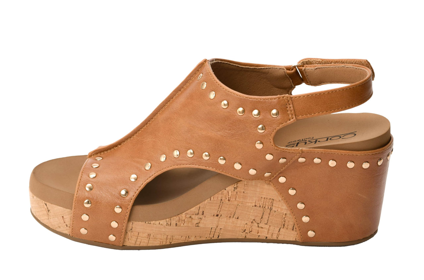 Corkys Footwear Women's Carley Wedges, Featuring Corkys EVA Foam Cushioned Insoles, A 2.5 Inch Heel, Lightweight For All Day Wear, And Hook And Loop Closure