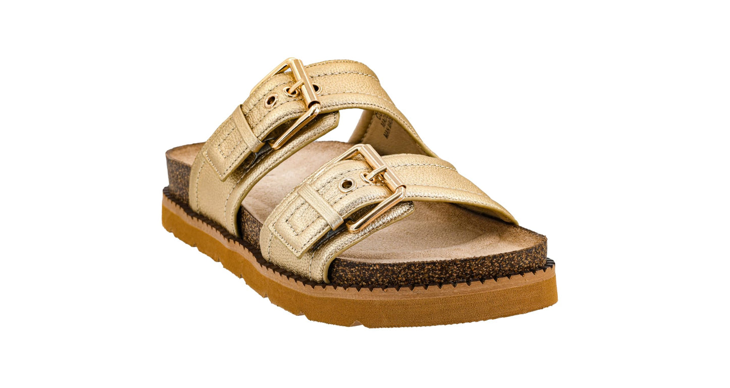 Corkys Footwear Hey Girl Women's Conceited Two-Strap Sandal | Comfortable Soft Insoles and Two Straps With Adjustable Buckles | Stylish For Everyday Wear