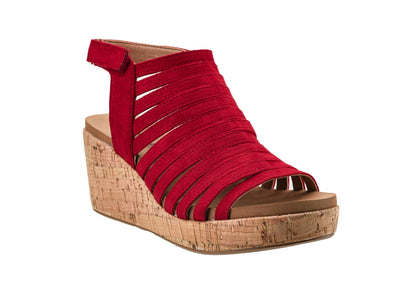 Corkys Footwear Women's Oopsie Daisey Wedge - Featuring a 2.5-Inch Heel, A Strappy and Breathable Upper, Signature Corkys Soft EVA Insoles for All-Day Wear