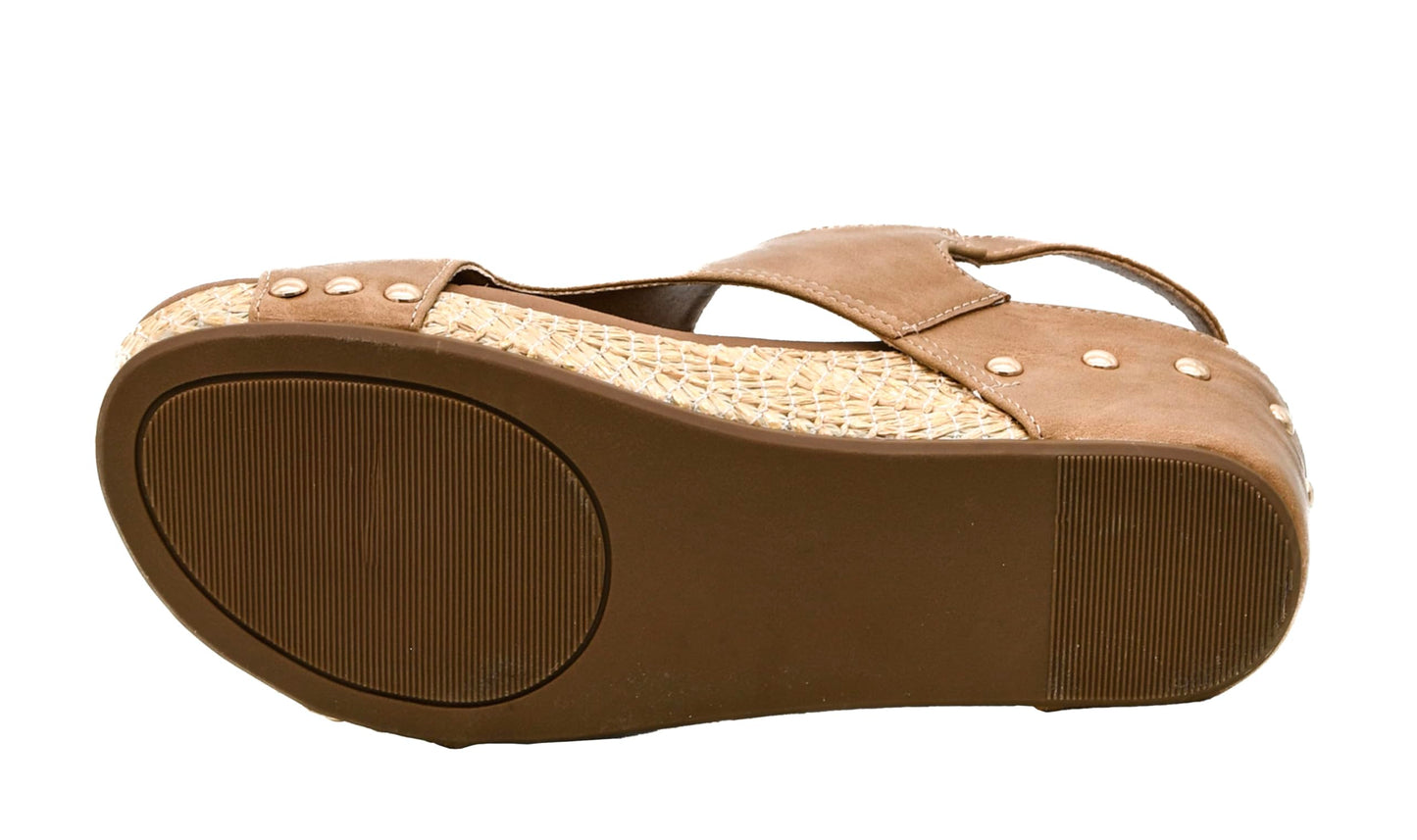 Corkys Footwear Volta Wedge - Chic Elegance Meets All-Year Comfort with a 2-Inch Cork Heel and Marshmallow Insole for Stylish Everyday Wear and All-Day Comfort