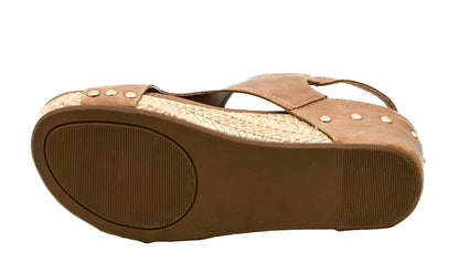 Corkys Footwear Volta Wedge - Chic Elegance Meets All-Year Comfort with a 2-Inch Cork Heel and Marshmallow Insole for Stylish Everyday Wear and All-Day Comfort