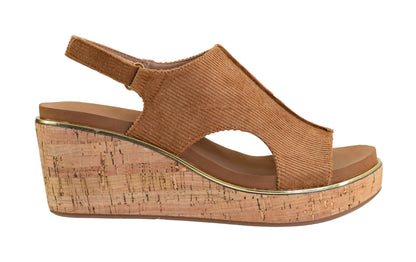 Corkys Footwear Women's Carley Wedges, Featuring Corkys EVA Foam Cushioned Insoles, A 2.5 Inch Heel, Lightweight For All Day Wear, And Hook And Loop Closure