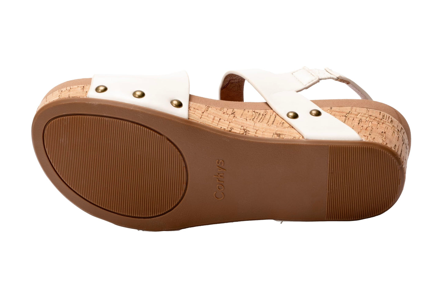 Corkys Footwear Women's Rain Check 2" Wedge Ivory Size 09