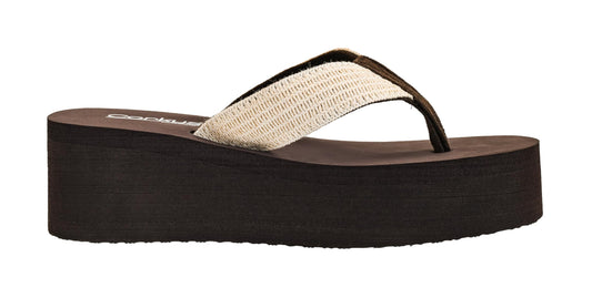 Corkys Footwear Women's Mai Tai Flip Flops - Featuring a Stylish V-Strap Design and a 2.5-Inch Platform, Blending Casual Elegance with Ultimate Comfort