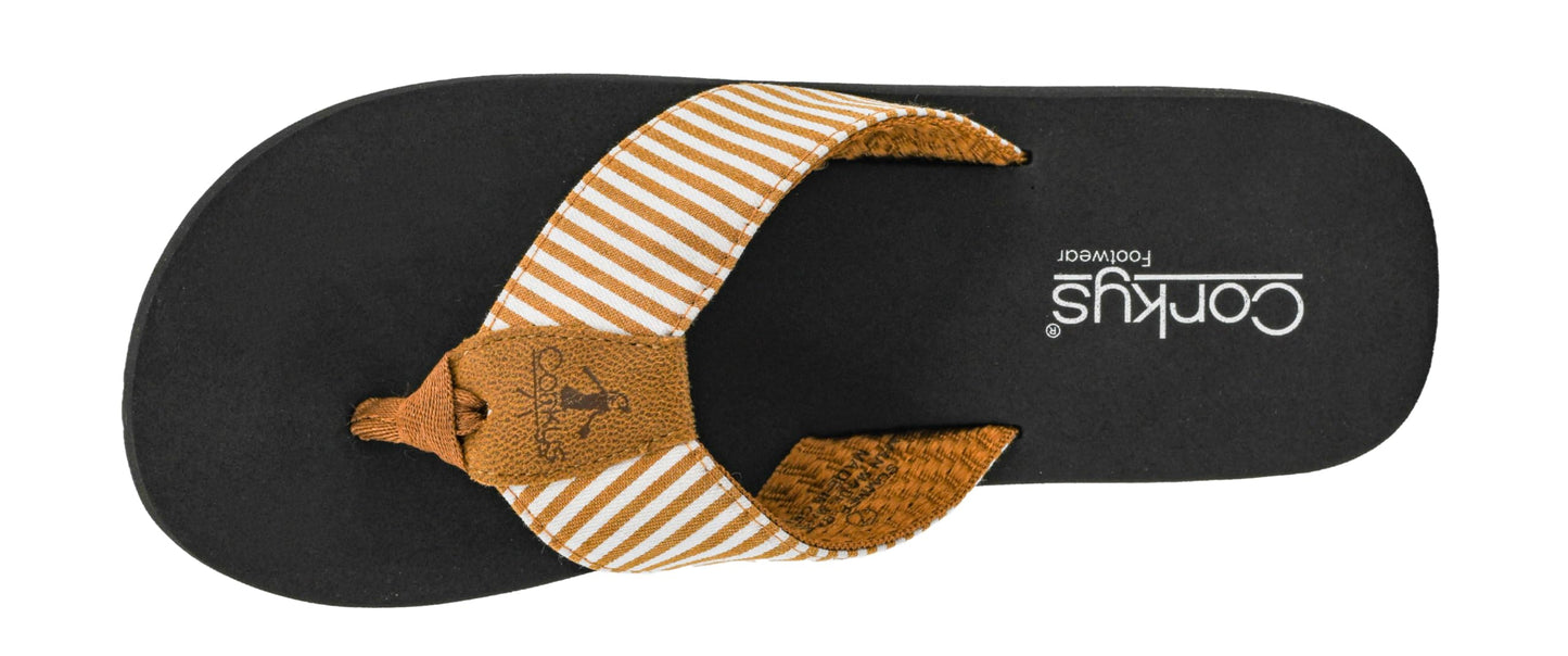 Corkys Footwear Women's Summer Break Flip Flops - Featuring A Thong Strap With Soft and Comfortable EVA insoles for All-Day Wear - Chic and Trendy Flip Flops