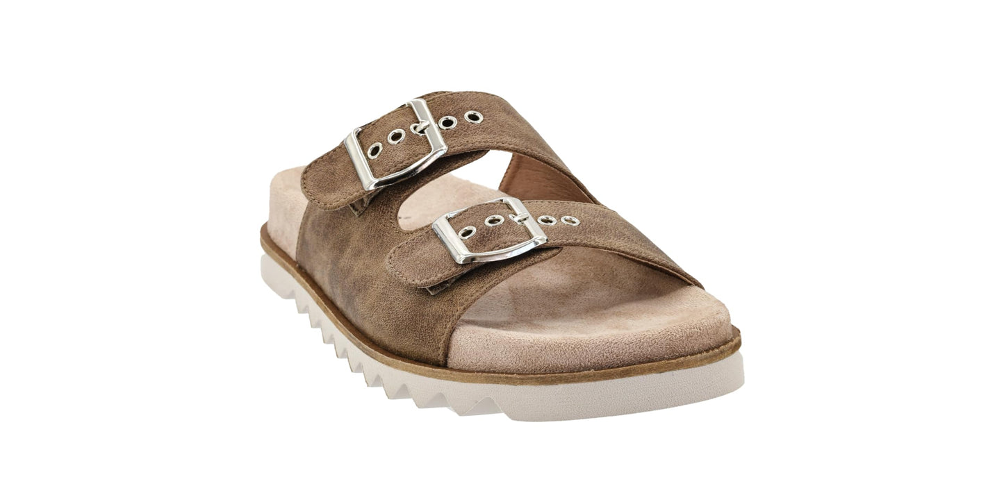 Corkys Footwear Women's Dash Sandals - Featuring Two Straps With Adjustable Buckles, A Soft Lined and Cushioned Insole, and All Day Wear - Chic and Trendy