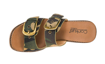 Corkys Footwear Womens 2.5-inch Manifest Wedge - Featuring Two Straps with Adjustable Buckles, Corkys Signature EVA Insoles for All-Day Comfort, and a Wrapped Outsole