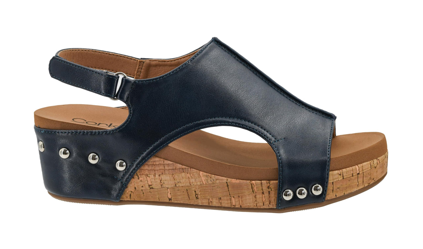 Corkys Footwear Volta Wedge - Chic Elegance Meets All-Year Comfort with a 2-Inch Cork Heel and Marshmallow Insole for Stylish Everyday Wear and All-Day Comfort