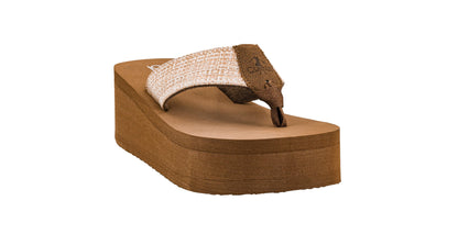 Corkys Footwear Women's Take A Dip Flip Flops - Featuring a Stylish V-Strap Design and a 2.5-Inch Platform, Blending Casual Elegance with Ultimate Comfort
