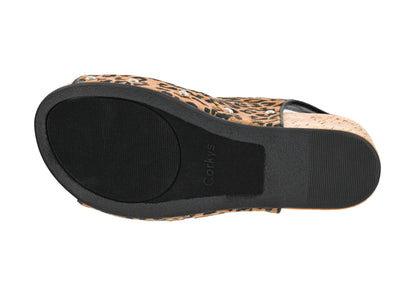 Corkys Footwear Womens Frisky Wedge - Featuring a 2.5-Inch Heel, A Lightweight Cork Heel, Adjustable Ankle Strap, and All-Day Comfort for Effortless Style