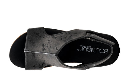 Corkys Footwear Womens Carley Wedges, Featuring Corkys EVA Foam Cushioned Insoles, A 2.5 Inch Heel, Lightweight For All Day Wear, And Hook And Loop Closure