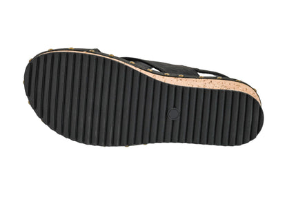 Corkys Footwear Women's For Keeps Wedges - Featuring EVA Foam Cushioned Insoles, A 2.5 Inch Heel, Lightweight For All Day Wear, Easy On And Off With The Hook And Loop Closure