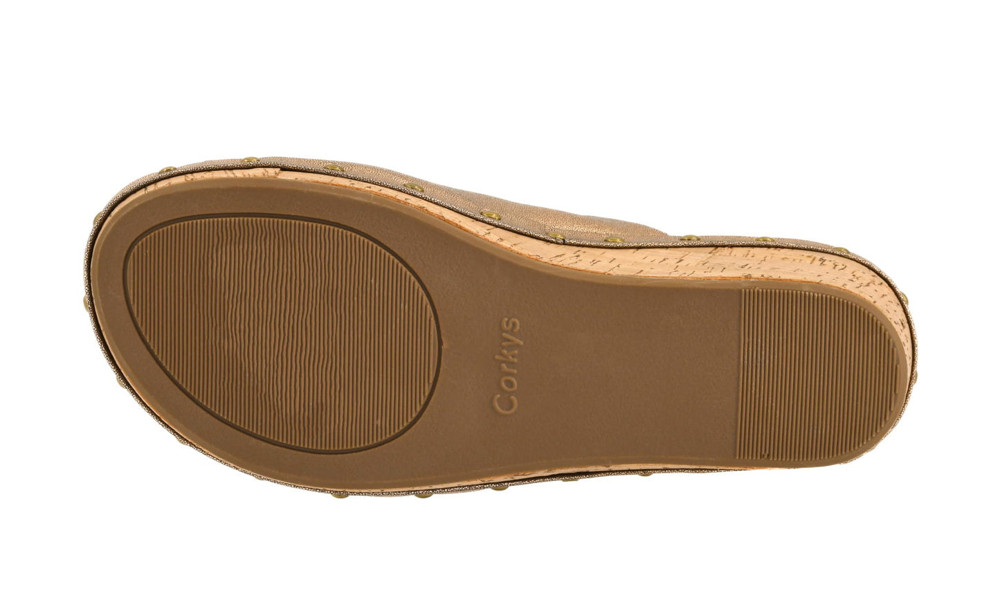 Corkys Footwear Hissy Fit Bronze Slip-in 2.5" Wedge Size 10