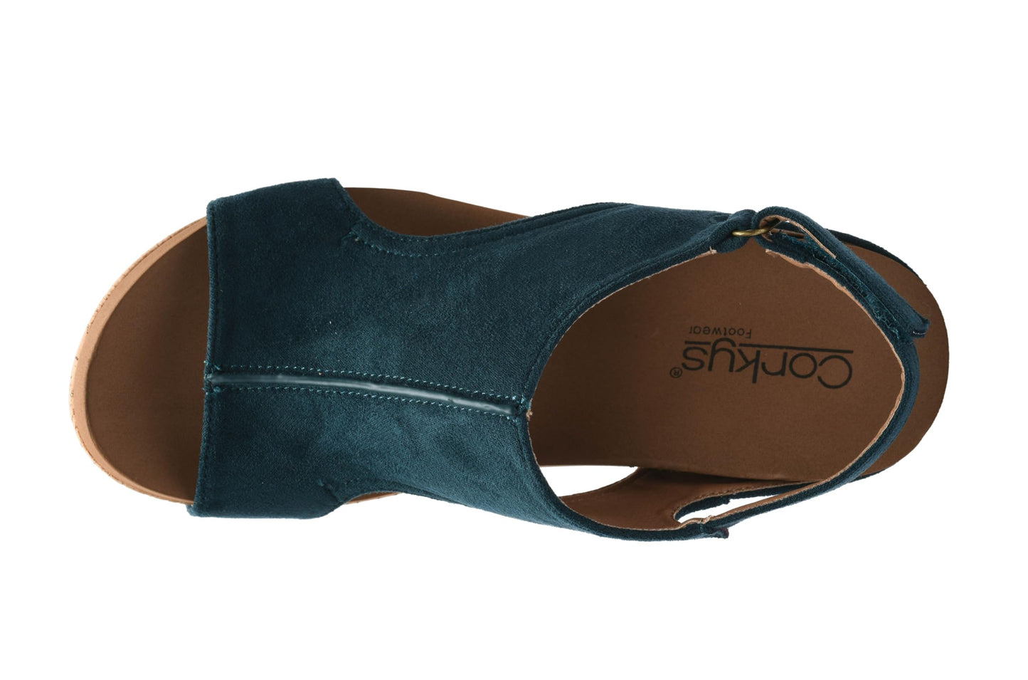 Corkys Footwear Women's Carley Wedges, Featuring Corkys EVA Foam Cushioned Insoles, A 2.5 Inch Heel, Lightweight For All Day Wear, And Hook And Loop Closure