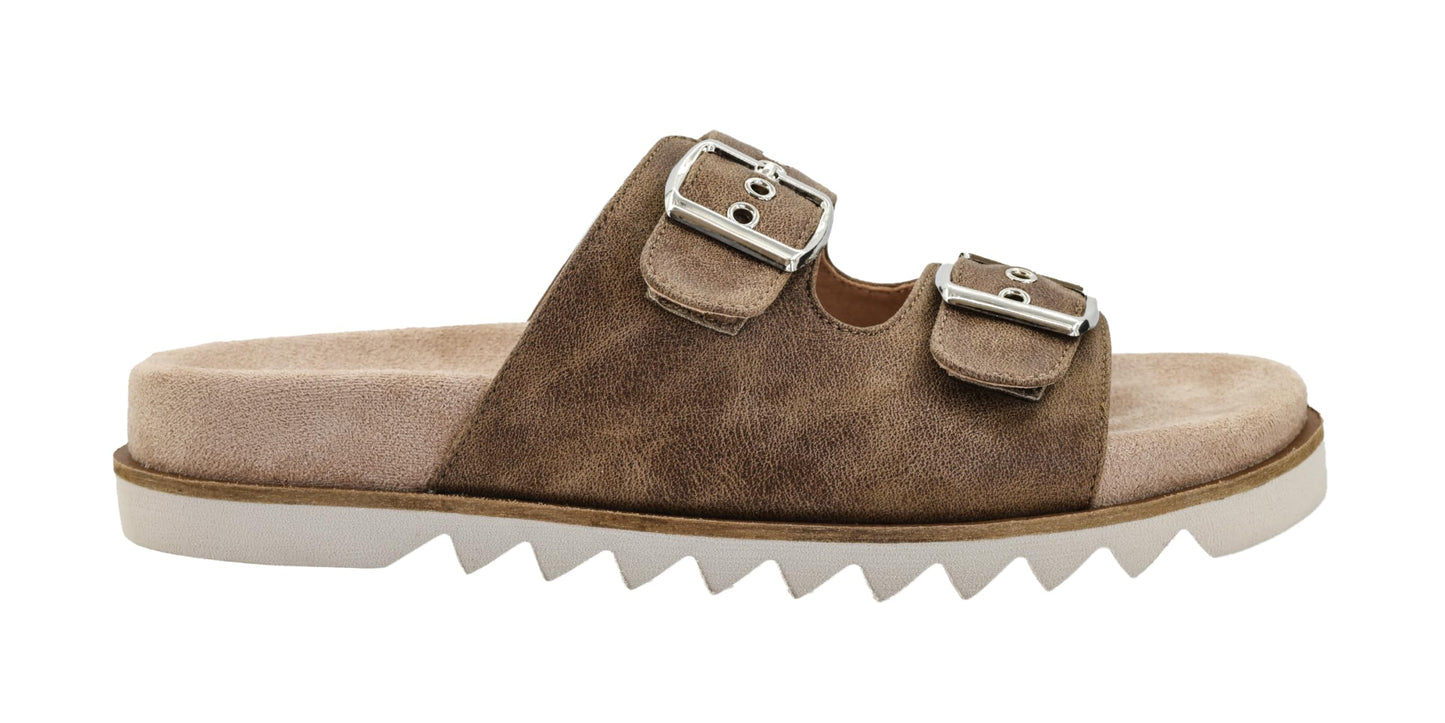 Corkys Footwear Women's Dash Sandals - Featuring Two Straps With Adjustable Buckles, A Soft Lined and Cushioned Insole, and All Day Wear - Chic and Trendy
