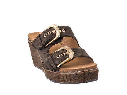 Corkys Footwear Womens 2.5-inch Double Dare Wedge