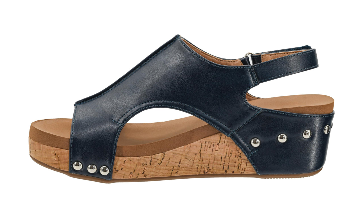 Corkys Footwear Volta Wedge - Chic Elegance Meets All-Year Comfort with a 2-Inch Cork Heel and Marshmallow Insole for Stylish Everyday Wear and All-Day Comfort