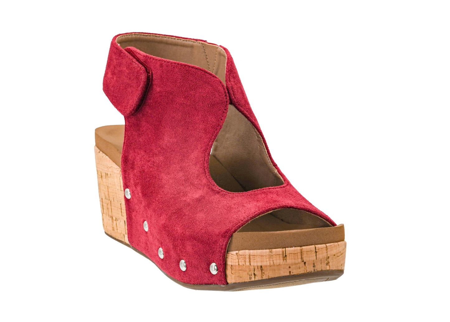 Corkys Footwear Women's Frisky Wedge - Featuring a 2.5-Inch Heel, A Lightweight Cork Heel, Adjustable Ankle Strap, and All-Day Comfort for Effortless Style