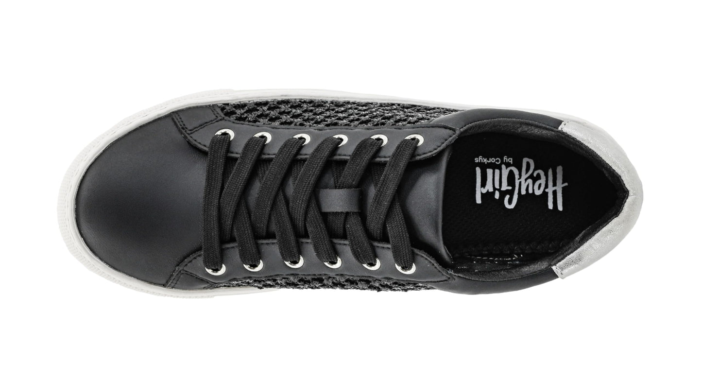 Corkys Footwear Hey Girl Keep Scrolling Sneaker - Stylish Lace-Up with Cushioned Comfort, Long-Lasting Support, with Breathable and Lightweight Mesh Detailing