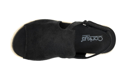 Corkys Footwear Pose Wedges | Memory Foam Insoles, 2.5-Inch Heel, Hook and Loop Closure | Stylish and Comfortable for All Day Wear