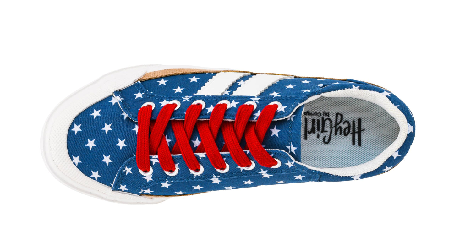 Corkys Footwear Hey Girl Womens Thats Her Fashion Sneaker - Featuring Two Stripes on The Side, Cushioned Insoles for All Day Wear, and A Lace-Up Design