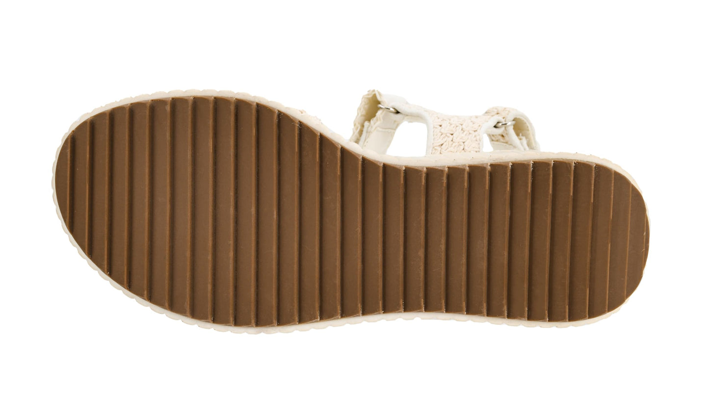 Corkys Footwear Women's Total Catch Flip Flop Sandals: Criss-Cross Style Straps with 1.75-Inch Platform and Secure Hook And Loop Ankle Closure for Comfort and Fashion