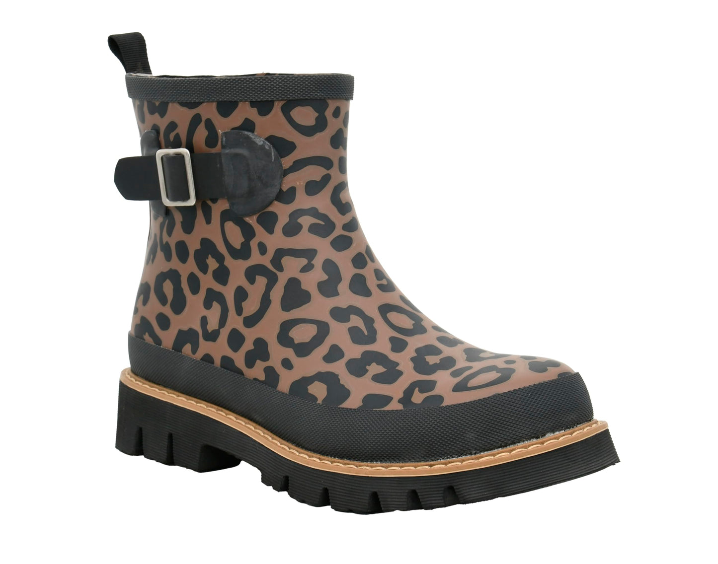 Corkys Footwear Womens Drip Rain Booties - With A Cushioned Insole For All Day Wear, A Waterproof Upper, A Chic Lug Sole, And An Adjustable Buckle To Fit All Sizes