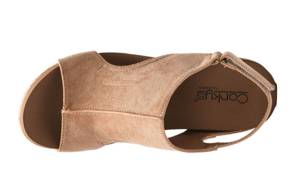 Corkys Footwear Women's Carley Wedges, Featuring Corkys EVA Foam Cushioned Insoles, A 2.5 Inch Heel, Lightweight For All Day Wear, And Hook And Loop Closure