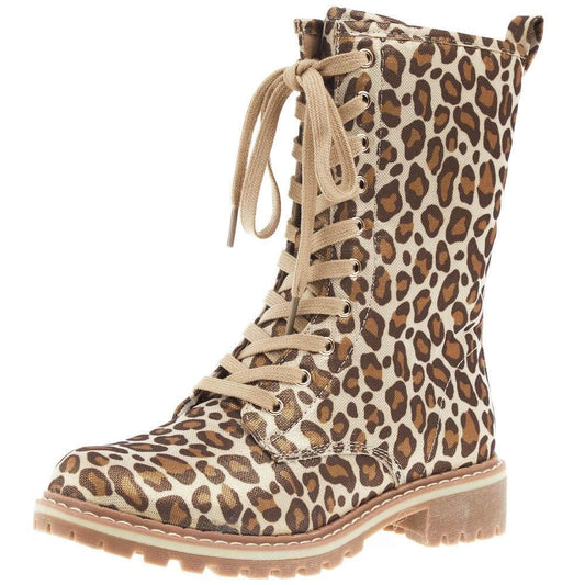 Corkys Footwear Women's FOMO Boot Gold Leopard Size 6