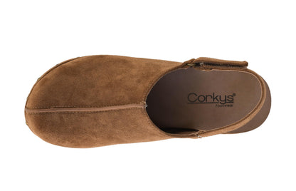 Corkys Footwear Women's Make Em Blush Closed Toe 2.5-inch Wedge - Featuring a Cushioned EVA Insole for All-Day Wear, A Lightweight Design, and a Hook and Loop Closure