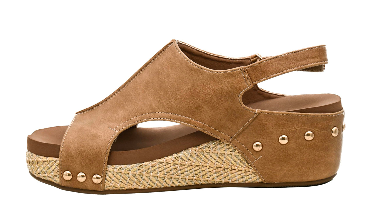 Corkys Footwear Volta Wedge - Chic Elegance Meets All-Year Comfort with a 2-Inch Cork Heel and Marshmallow Insole for Stylish Everyday Wear and All-Day Comfort
