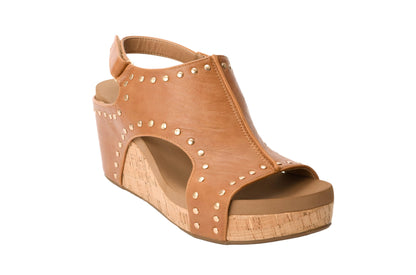 Corkys Footwear Women's Carley Wedges, Featuring Corkys EVA Foam Cushioned Insoles, A 2.5 Inch Heel, Lightweight For All Day Wear, And Hook And Loop Closure