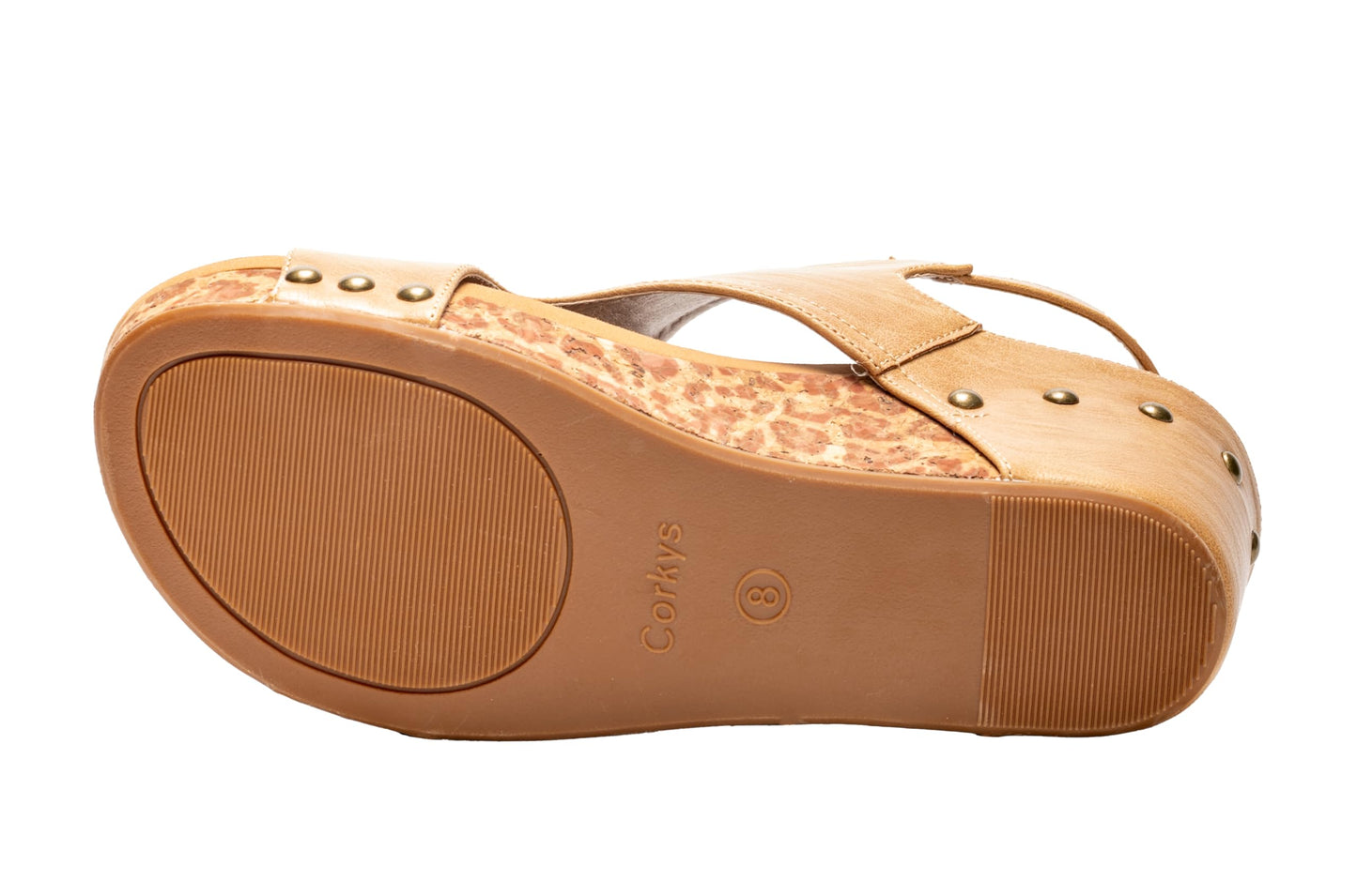 Corkys Footwear Women's Carley Wedges, Featuring Corkys EVA Foam Cushioned Insoles, A 2.5 Inch Heel, Lightweight For All Day Wear, And Hook And Loop Closure