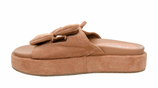 Corkys Footwear Women's Lil Bit Knotty 1.5-Inch Platform Sandal - Featuring Two Straps Adorned With Bows And A Lightly Cushioned Insole For All Day Wear