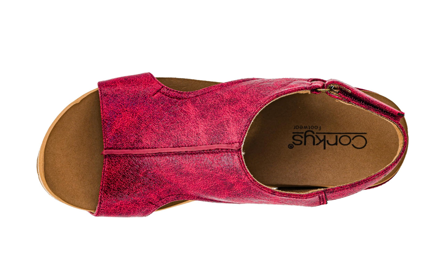 Corkys Footwear Women's Carley Wedges, Featuring Corkys EVA Foam Cushioned Insoles, A 2.5 Inch Heel, Lightweight For All Day Wear, And Hook And Loop Closure