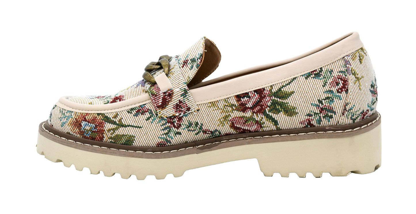 Corkys Footwear Hey Girl Women's Literally Heeled Loafer - Featuring a 1.5 Chunky Heel, A Chunky Chain Across The Upper, and A Lightly Cushioned EVA Insole for All Day Wear