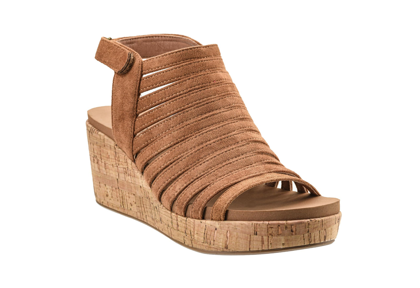Corkys Footwear Women's Oopsie Daisey Wedge - Featuring a 2.5-Inch Heel, A Strappy and Breathable Upper, Signature Corkys Soft EVA Insoles for All-Day Wear