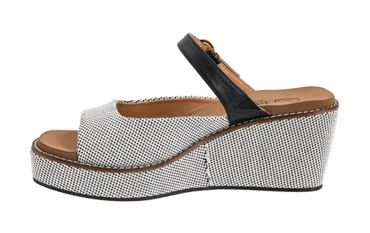 Corkys Footwear Treat Yourself Women’s Slip-On Wedges – Featuring a 2.5-Inch Heel, Signature EVA Cushioned Insole, and Two Strap Upper with Adjustable Buckle for All-Day Comfort