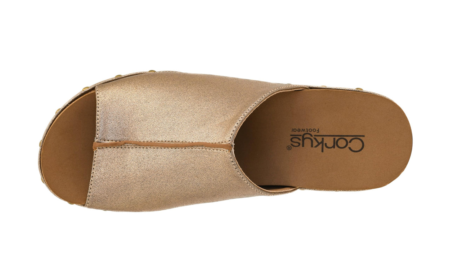 Corkys Footwear Hissy Fit Bronze Slip-in 2.5" Wedge Size 10