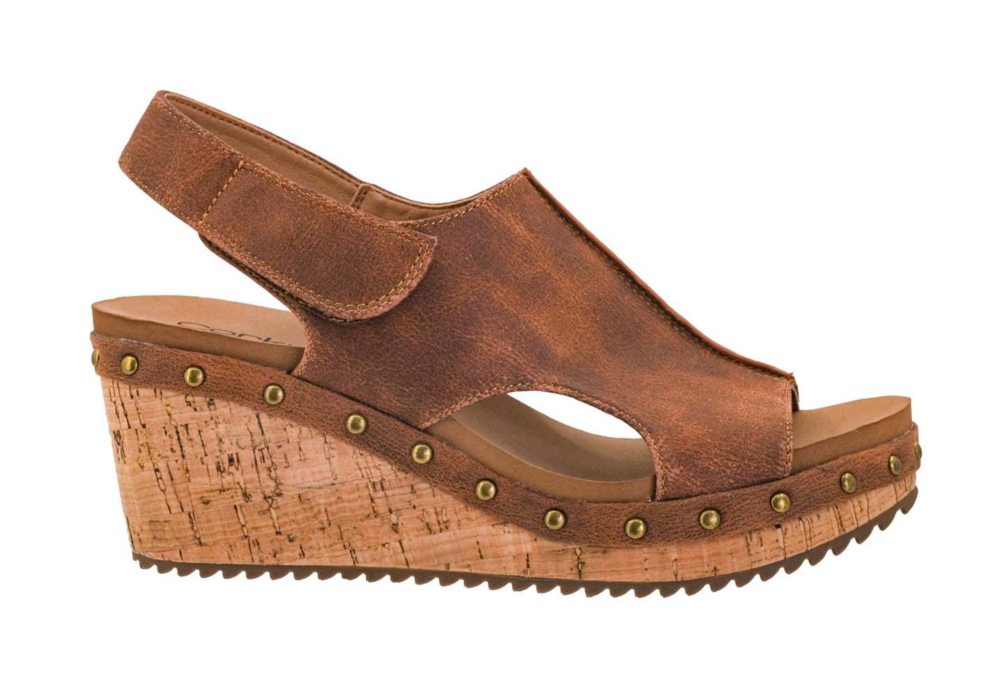 Corkys Footwear Women's For Keeps Wedges - Featuring EVA Foam Cushioned Insoles, A 2.5 Inch Heel, Lightweight For All Day Wear, Easy On And Off With The Hook And Loop Closure