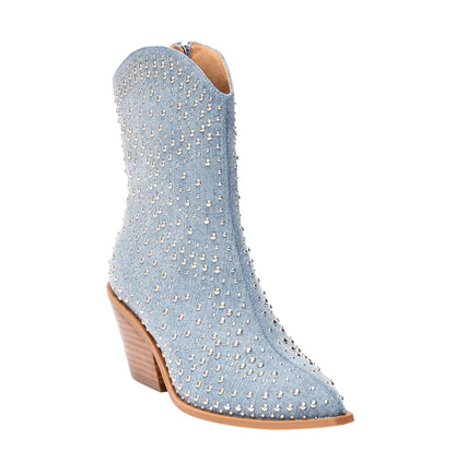 Corkys Footwear Women's Lowlights Studded Bootie