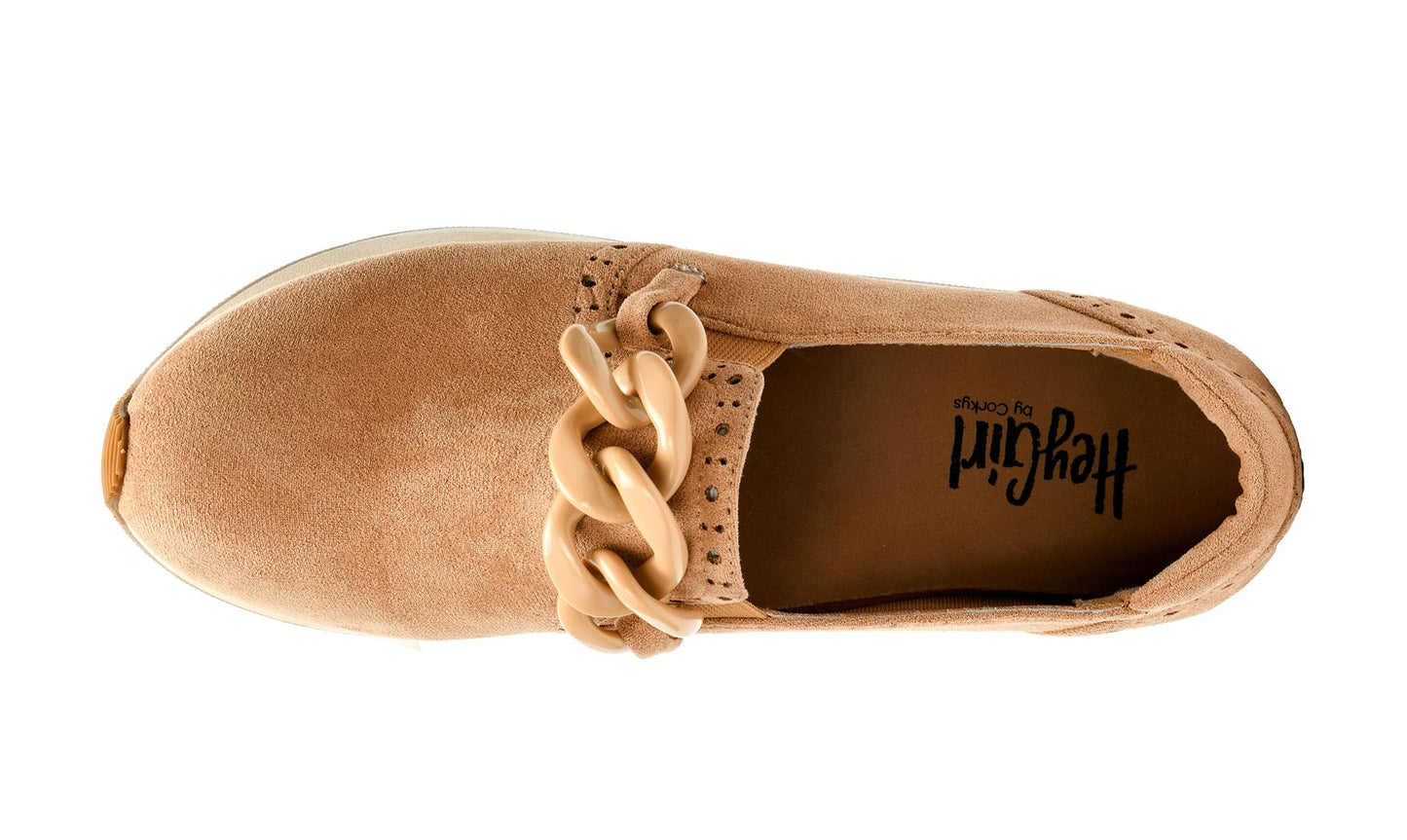 Corkys Footwear So What Slip-On 1.75-inch Platform Sneakers, Cushioned Insoles, Chunky Chain Detail, Comfortable, Stylish, Trendy Footwear
