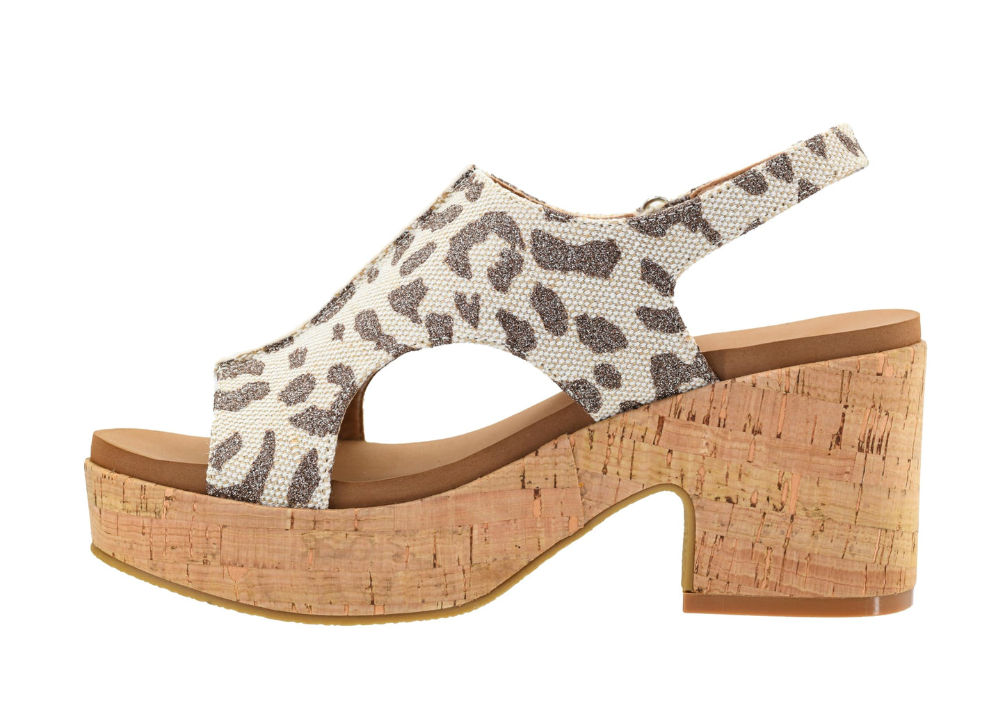 Corkys Footwear Women's Miss Carley Platform Sandal, 3 Inch Heel, Trendy And Comfortable Peep Toe with Adjustable Hook and Loop Strap, Year Round Wear