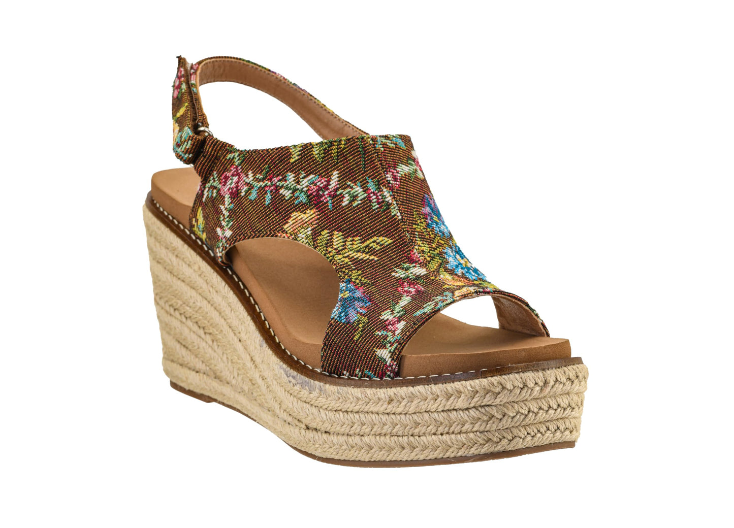 Corkys Footwear Women's Freddie Wedge Sandals with 3.75-Inch Heel and 2-inch Platform- Comfort-Enhancing EVA Insoles, and Stylish Jute Wrapped Bottom Design
